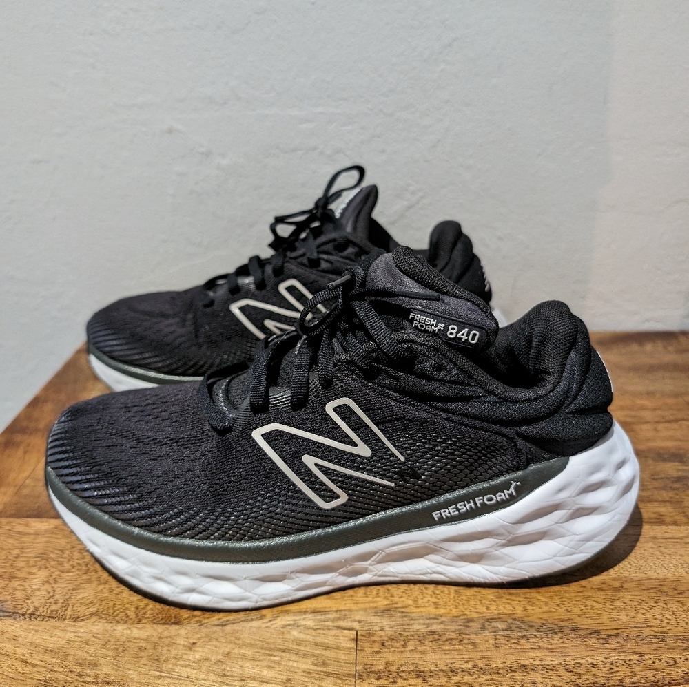 New Balance Unisex FF X 840 W840FLK Black Running Shoes Sneakers‎ Sz 7.5